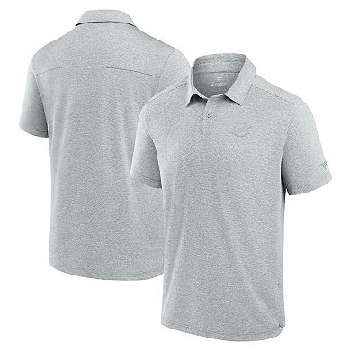 Men's Fanatics Gray Miami Dolphins Front Office Tech Polo Shirt