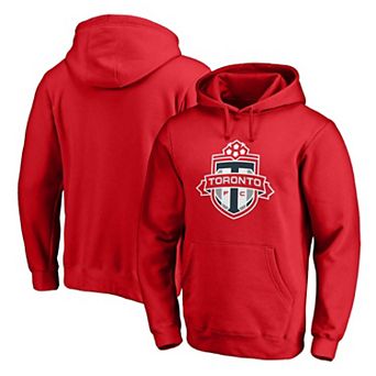 Men's Fanatics Branded Red Toronto FC Logo Pullover Hoodie