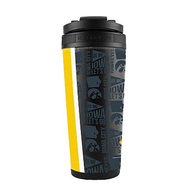 WinCraft Iowa Hawkeyes 26oz. 4D Stainless Steel Ice Shaker Bottle