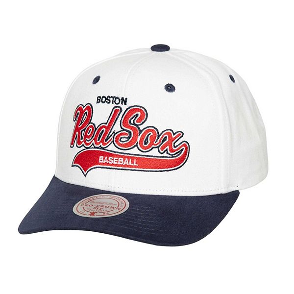 Men's Mitchell & Ness White Boston Red Sox Cooperstown Collection Tail ...