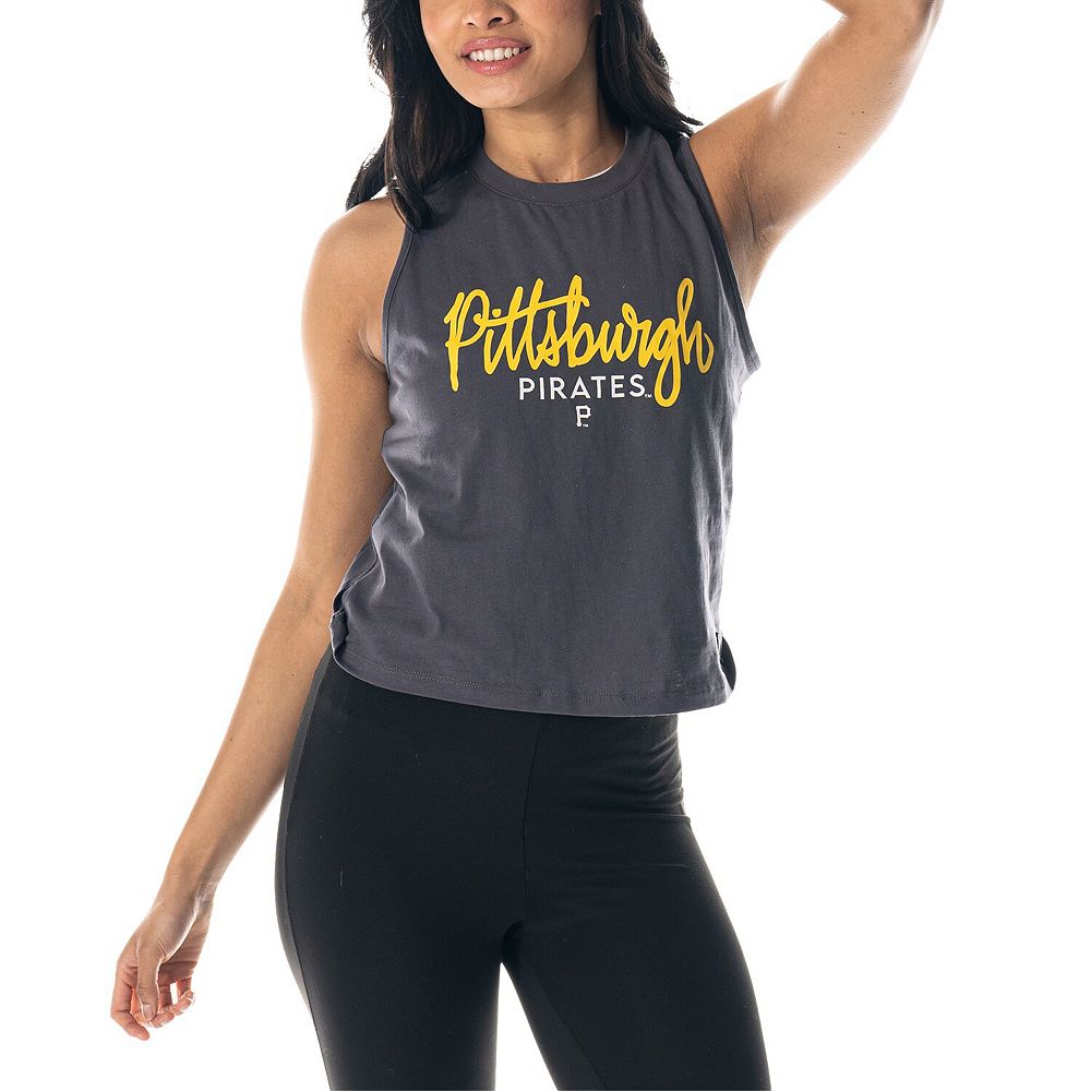 Women's The Wild Collective Charcoal Pittsburgh Pirates Side Knot
