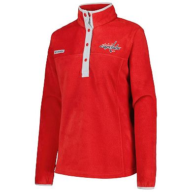 Women's Columbia Red Washington Capitals Benton Springs Half-Snap Jacket