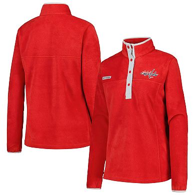 Women's Columbia Red Washington Capitals Benton Springs Half-Snap Jacket