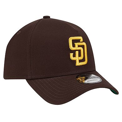 Men's New Era Brown San Diego Padres Team Color A-Frame 9FORTY Adjustable Hat