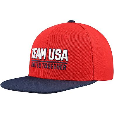 Youth Team USA Red United Snapback Hat