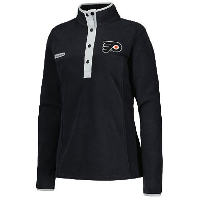 Women's Columbia Black Philadelphia Flyers Benton Springs Half-Snap Jacket