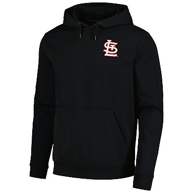 Men's Levelwear Black St. Louis Cardinals Podium Vintage Pullover Hoodie