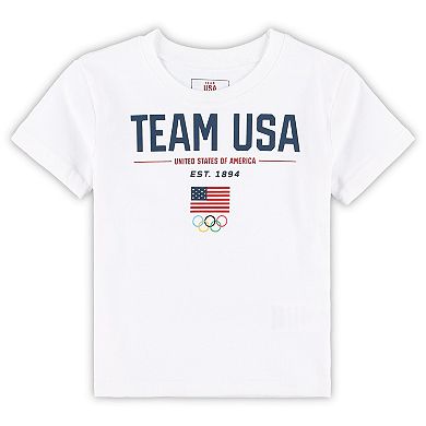 Toddler White Team USA Gold Medal T-Shirt