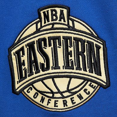 Men's Mitchell & Ness Blue Orlando Magic Team OG 2.0 Vintage Logo Fleece Pullover Hoodie