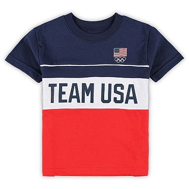 Toddler Navy Team USA Edge Depth T-Shirt