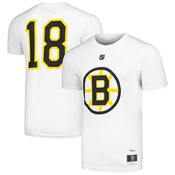 Men's Mitchell & Ness Willie O'Ree White Boston Bruins Name & Number T-Shirt