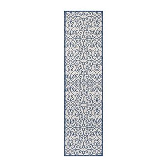 Madrid Vintage Filigree Textured Weave Indoor/Outdoor Area Rug