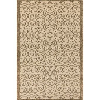Madrid Vintage Filigree Textured Weave Indoor/Outdoor Area Rug