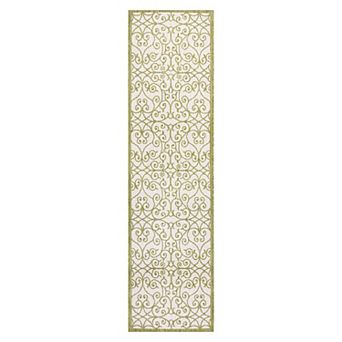 Madrid Vintage Filigree Textured Weave Indoor/Outdoor Area Rug