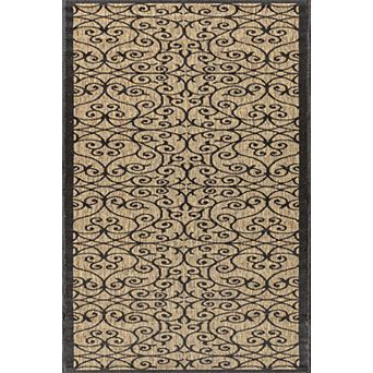 Madrid Vintage Filigree Textured Weave Indoor/Outdoor Area Rug