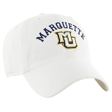 Men's '47 White Marquette Golden Eagles Classic Arch Clean Up Adjustable Hat