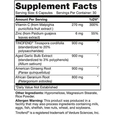 Legion Immunity All Natural Immune Booster With Vitamin C, 30 Servings