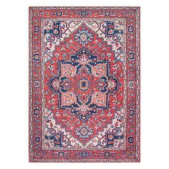 Cirali Ornate Large Medallion Washable Indoor/outdoor Area Rug