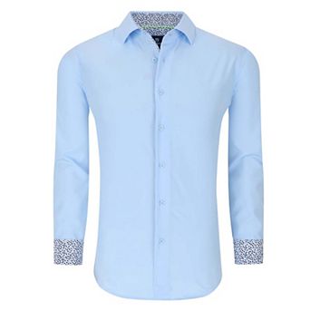 Tom Baine Slim Fit Performance Long Sleeve Solid Button Down