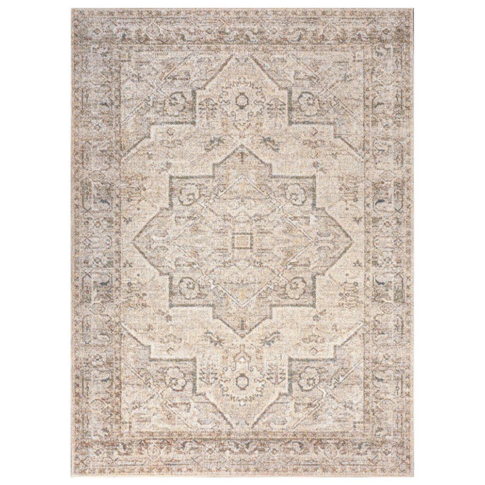 Koda Vintage Native American Medallion Machine-washable Runner Rug