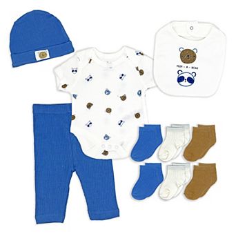 Baby Boys 10 pc Layette Set, Bear