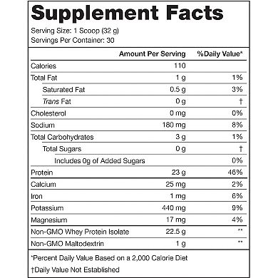 Whey+ Whey Isolate Protein Powder, 30 Servings