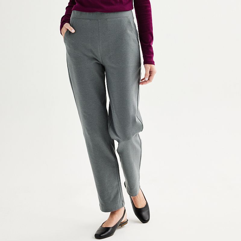 Women's Croft & Barrow® Knit Essential Straight Leg Pants