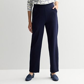 Women's Croft & Barrow® Knit Essential Straight Leg Pants