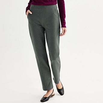 Women's Croft & Barrow® Knit Essential Straight Leg Pants