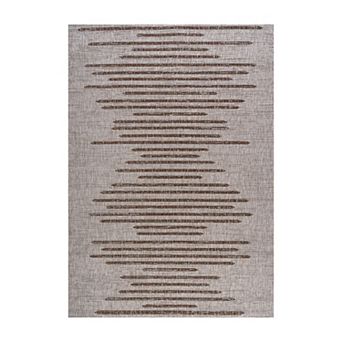 Zolak Berber Stripe Geometric Indoor/outdoor Area Rug