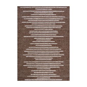 Zolak Berber Stripe Geometric Indoor/outdoor Area Rug