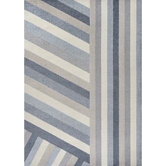 Retro Rainbow Contemporary Stripe Area Rug