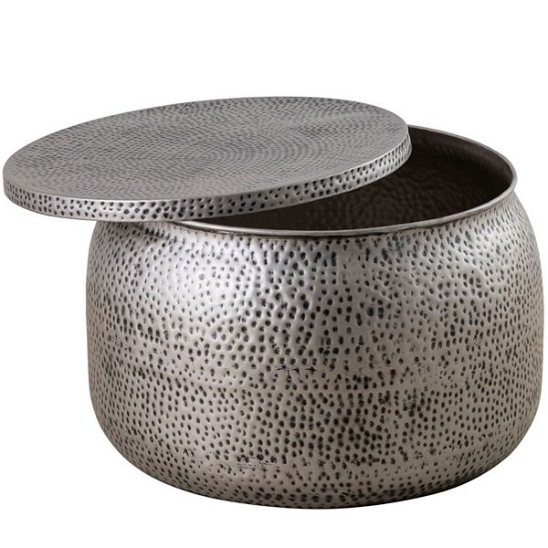 Drum Coffee Table With Storage