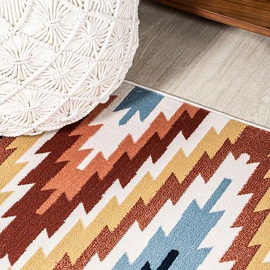 Serape Medallion Southwestern Area Rug