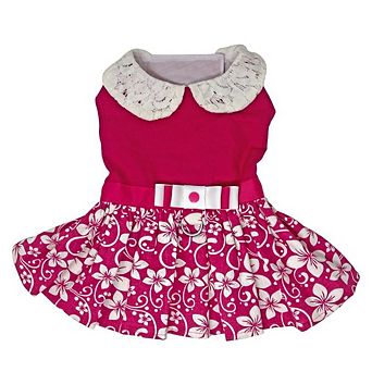 Doggie Design Pink Hibiscus Dog Dress