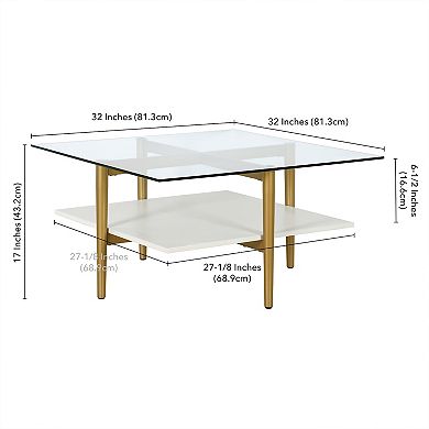 Finley & Sloane Otto Wide Square Coffee Table