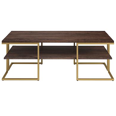 Finley & Sloane Pike Wide Rectangular Coffee Table