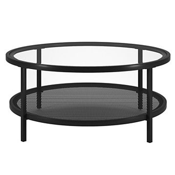 Finley & Sloane Rigan Wide Round Coffee Table