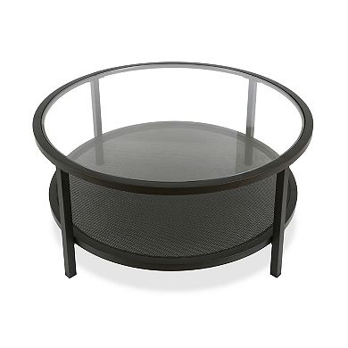 Finley & Sloane Rigan Wide Round Coffee Table