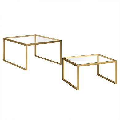 Finley & Sloane Rocco Square Nested Coffee Table Set