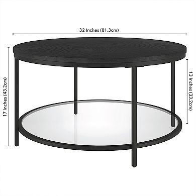 Finley & Sloane Sevilla Wide Round Coffee Table