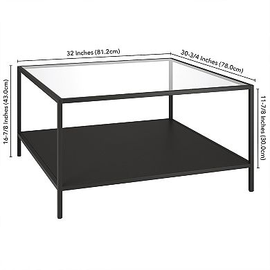 Finley & Sloane Sivil Square Wide Coffee Table