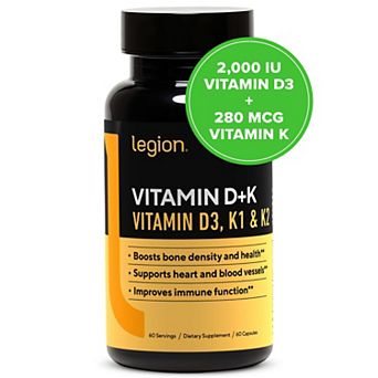 Legion Vitamin D+k - Essential Vitamins Supplement