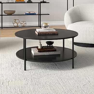 Finley & Sloane Sivil Wide Round Coffee Table