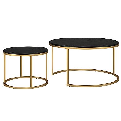 Finley & Sloane Watson Round Nested Coffee Table Set