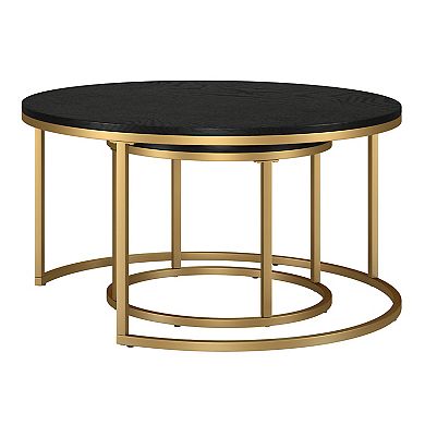 Finley & Sloane Watson Round Nested Coffee Table Set