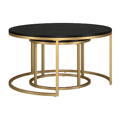 Finley & Sloane Watson Round Nested Coffee Table Set