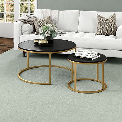 Finley & Sloane Watson Round Nested Coffee Table Set