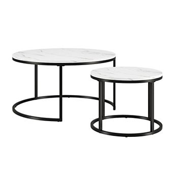 Finley & Sloane Watson Round Nested Coffee Table Set