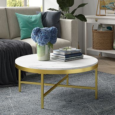 Finley & Sloane Xivil Wide Round Coffee Table